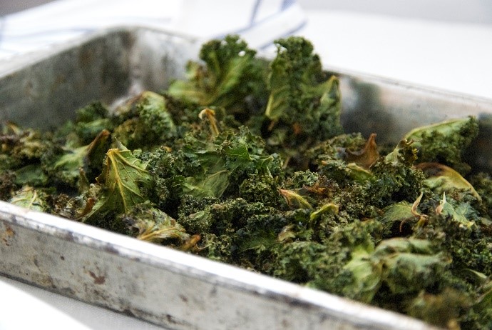 Toasted Kale Chips